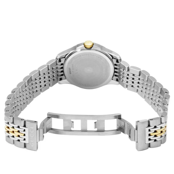 Gucci G Timeless Two-tone Stainless Steel Silver Dial Quartz Watch for Ladies - YA126511 - Image 3