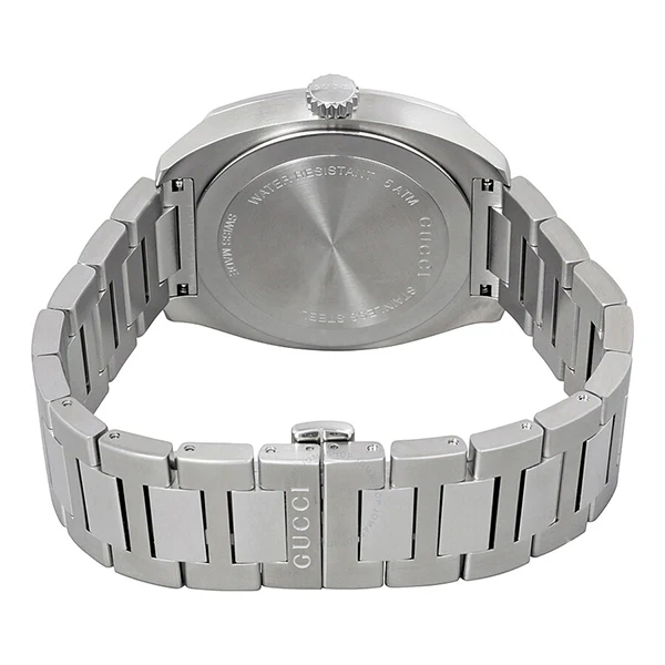 Gucci GG2570 Silver Stainless Steel Silver Dial Quartz Watch for Gents- GUCCI YA142308 - Image 3