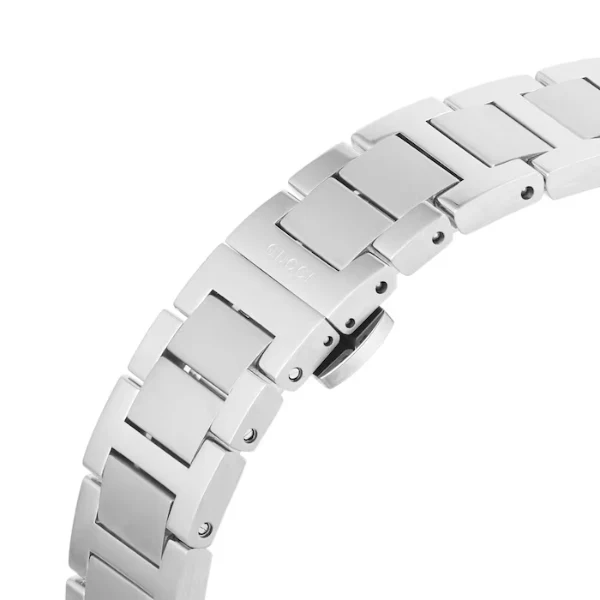 Gucci Interlocking Silver Stainless Steel Green Dial Chronograph Quartz Watch for Gents - YA142318 - Image 4