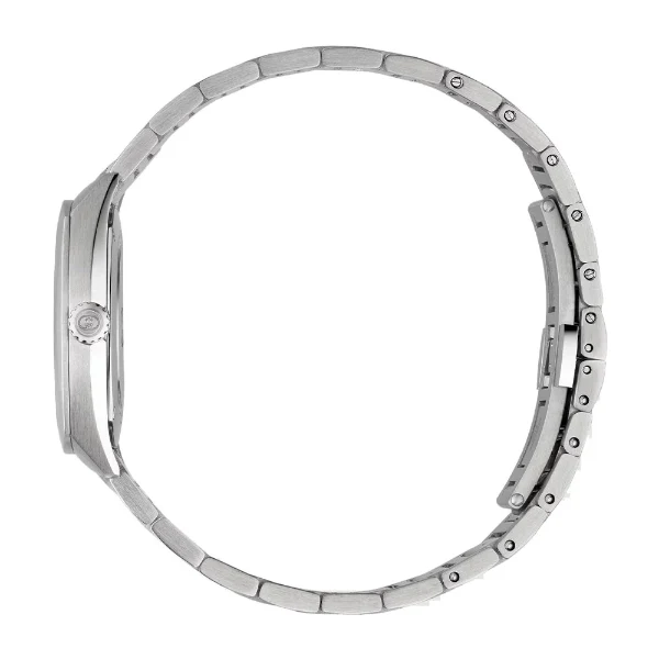 Gucci Interlocking Silver Stainless Steel Pink Dial Quartz Watch for Ladies - YA142511 - Image 3