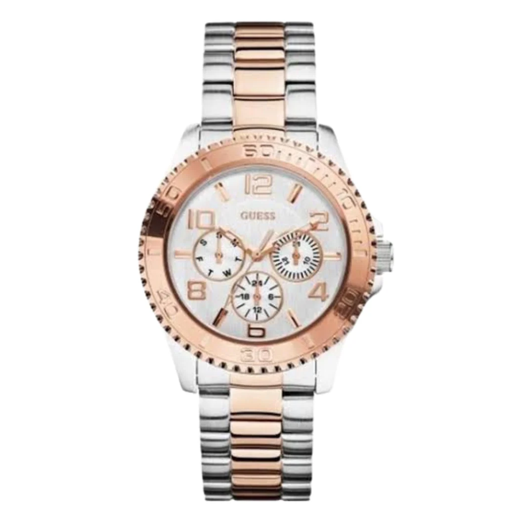 Guess BFF Multifunction Two-tone Stainless Steel White Dial Quartz Watch for Ladies - W0231L5 - Image 2