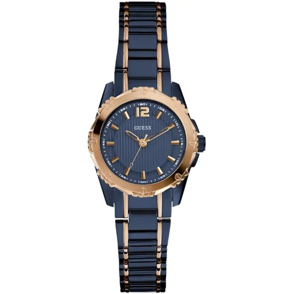 Guess Blue Stainless Steel Blue Dial Quartz Watch for Ladies - W0234L4 - Image 2