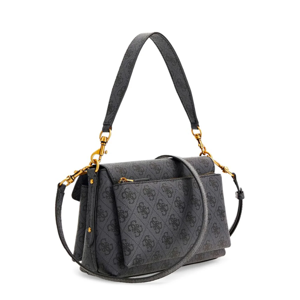 Guess Brenton Synthetic Crossbody Bag In Grey - HWESB8-39019 - Image 2
