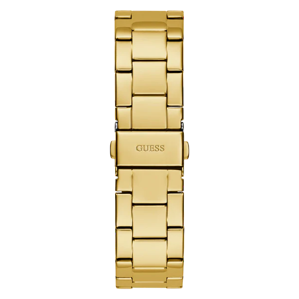 Guess Cubed Gold Stainless Steel Gold Dial Quartz Watch for Ladies - GW0606L2 - Image 3