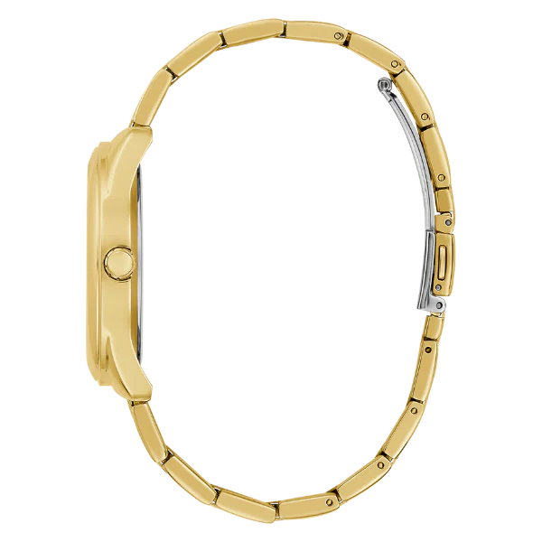 Guess Cubed Gold Stainless Steel Gold Dial Quartz Watch for Ladies - GW0606L2 - Image 4