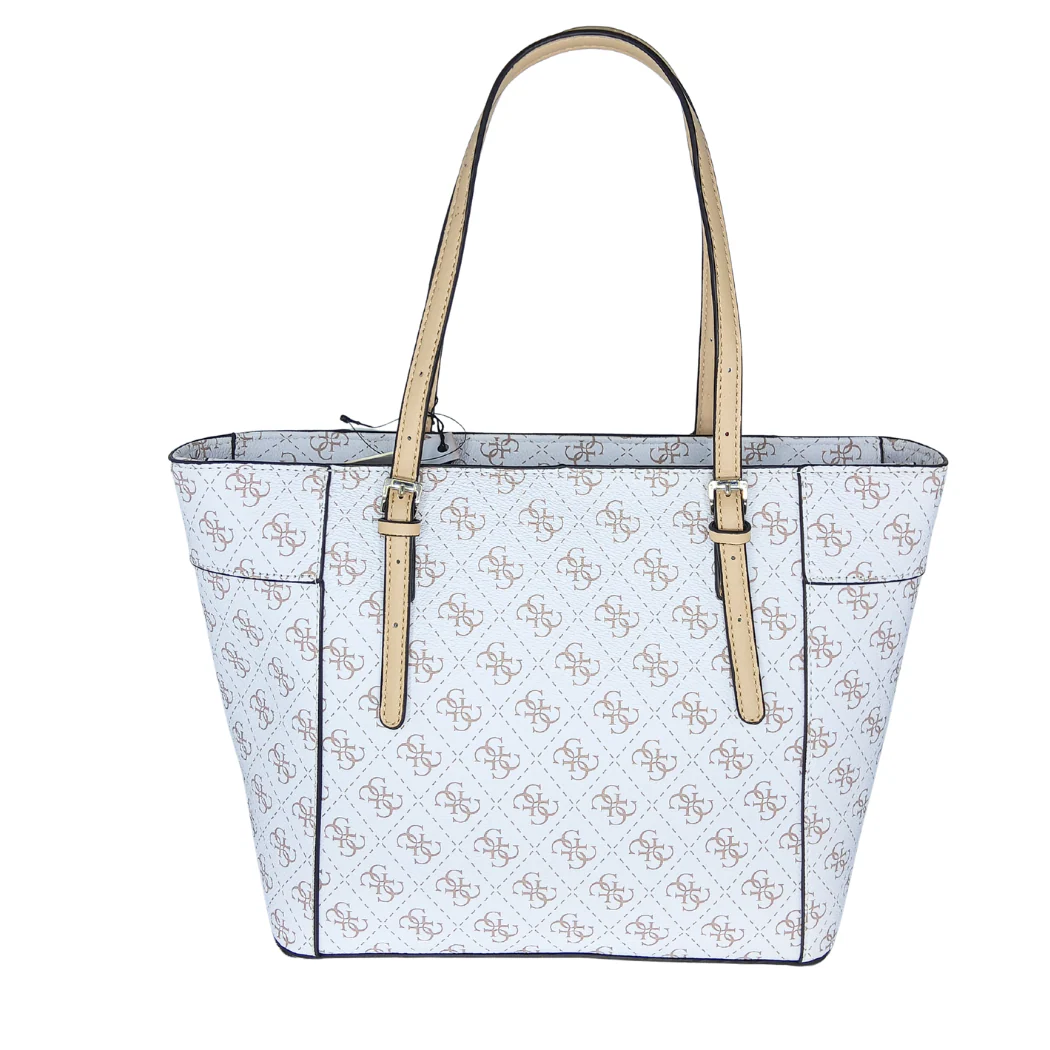 GUESS Delaney Large Tote – White | Spacious & Elegant Shopper - Image 2