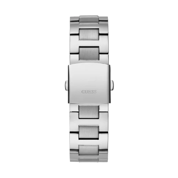 Guess Empire Silver Stainless Steel Blue Dial Quartz Watch for Gents - GW0489G1 - Image 3