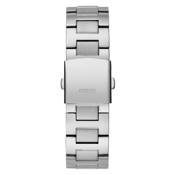 Guess Empire Silver Stainless Steel Tiffany Blue Dial Quartz Watch for Gents - GW0489G3 - Image 3