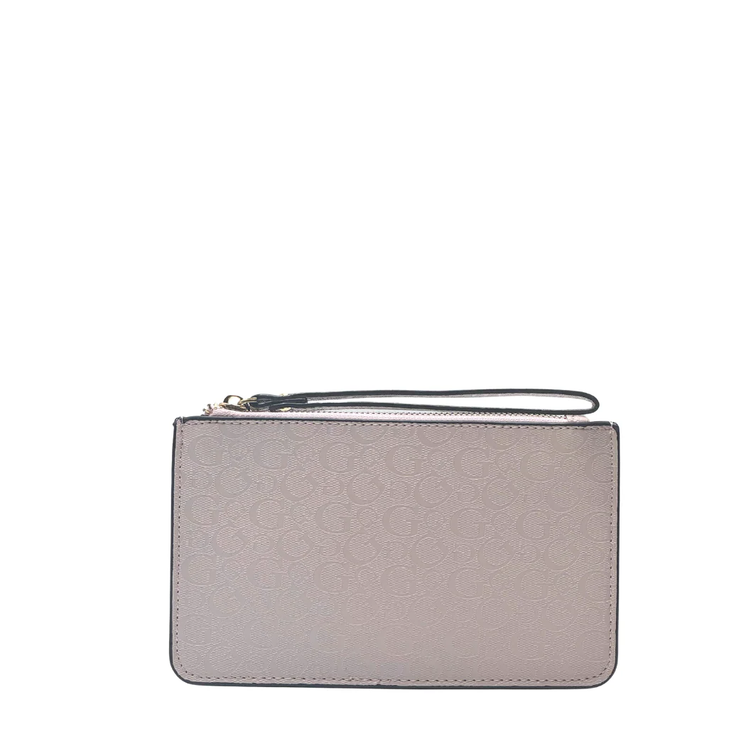 GUESS G‑Logo Pink Wristlet Pouch – PO 4784 | Chic Zip Organizer