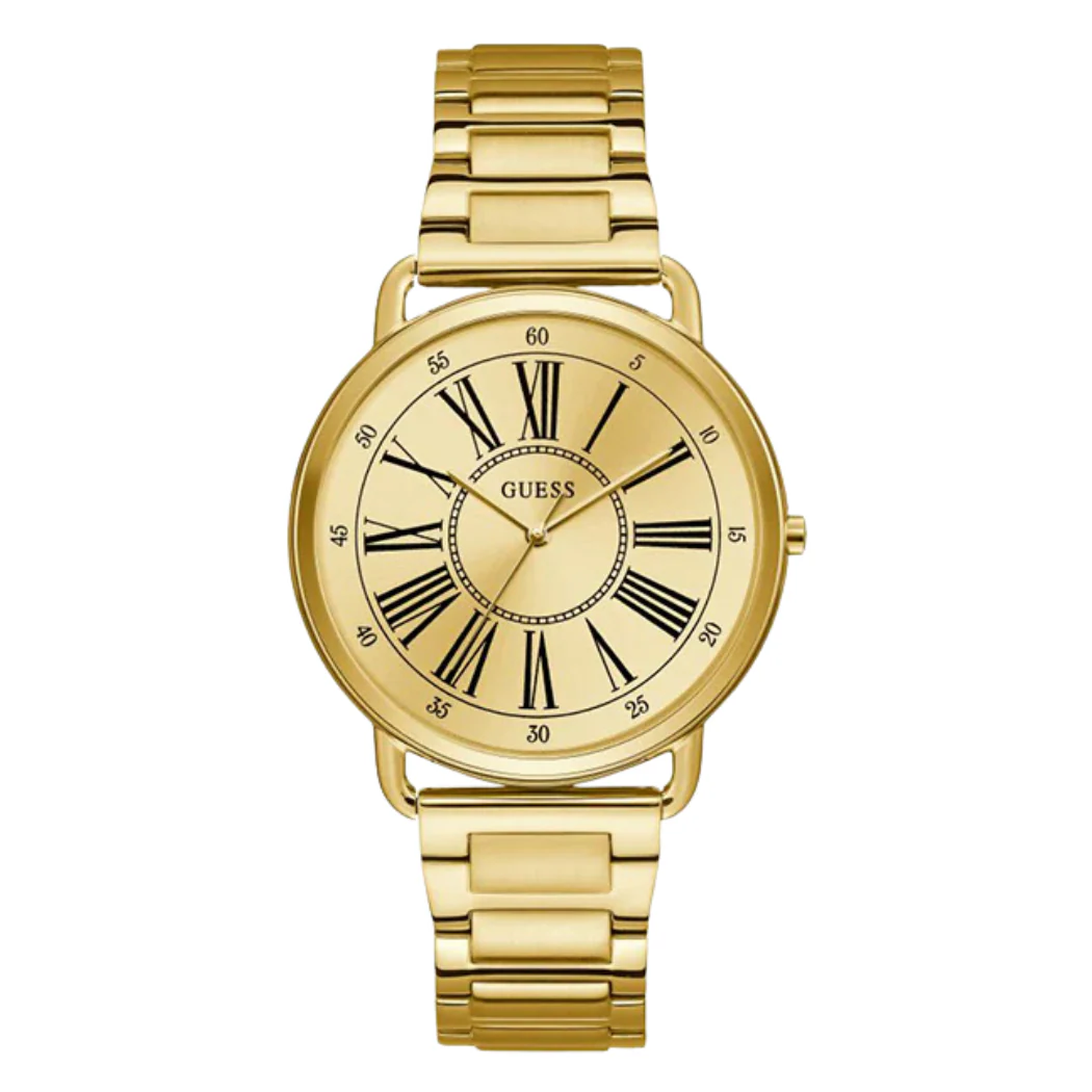 Guess Kennedy Gold Stainless Steel Gold Dial Quartz Watch for Ladies - W1149L2