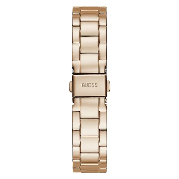 Guess Luna Rose Gold Stainless Steel Silver Dial Quartz Watch for Ladies - GW0308L3 - Image 3