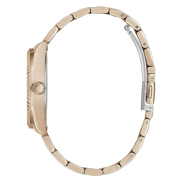 Guess Luna Rose Gold Stainless Steel Silver Dial Quartz Watch for Ladies - GW0308L3 - Image 4