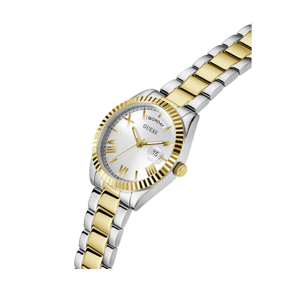 Guess Luna Two-tone Stainless Steel Silver Dial Quartz Watch for Ladies - GW0308L6 - Image 2