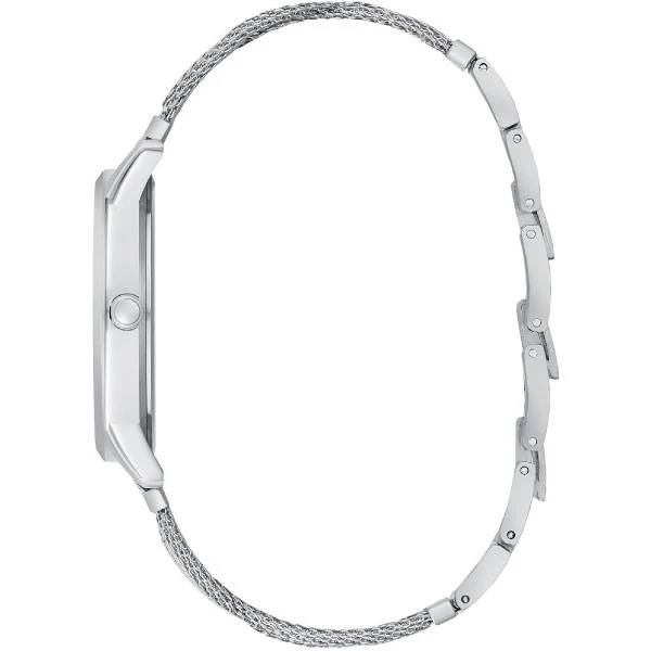 Guess Maiden Silver Mesh Bracelet Silver Dial Quartz Watch for Ladies - W1143L1 - Image 3