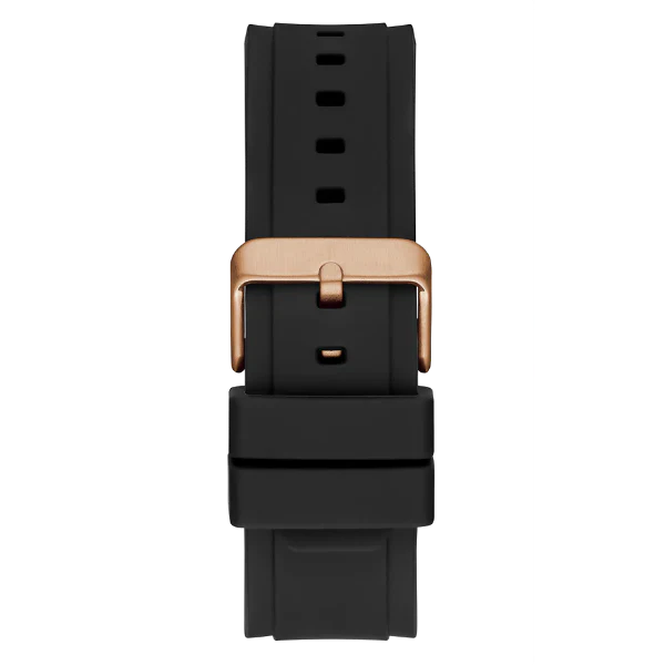 Guess Matrix Black Silicone Strap Black Dial Quartz Watch for Gents - GW0423G5 - Image 3