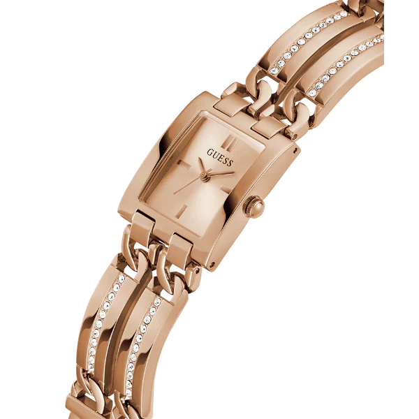 Guess MOD ID Rose Gold Stainless Steel Rose Gold Dial Quartz Watch for Ladies - GW0668L3 - Image 2