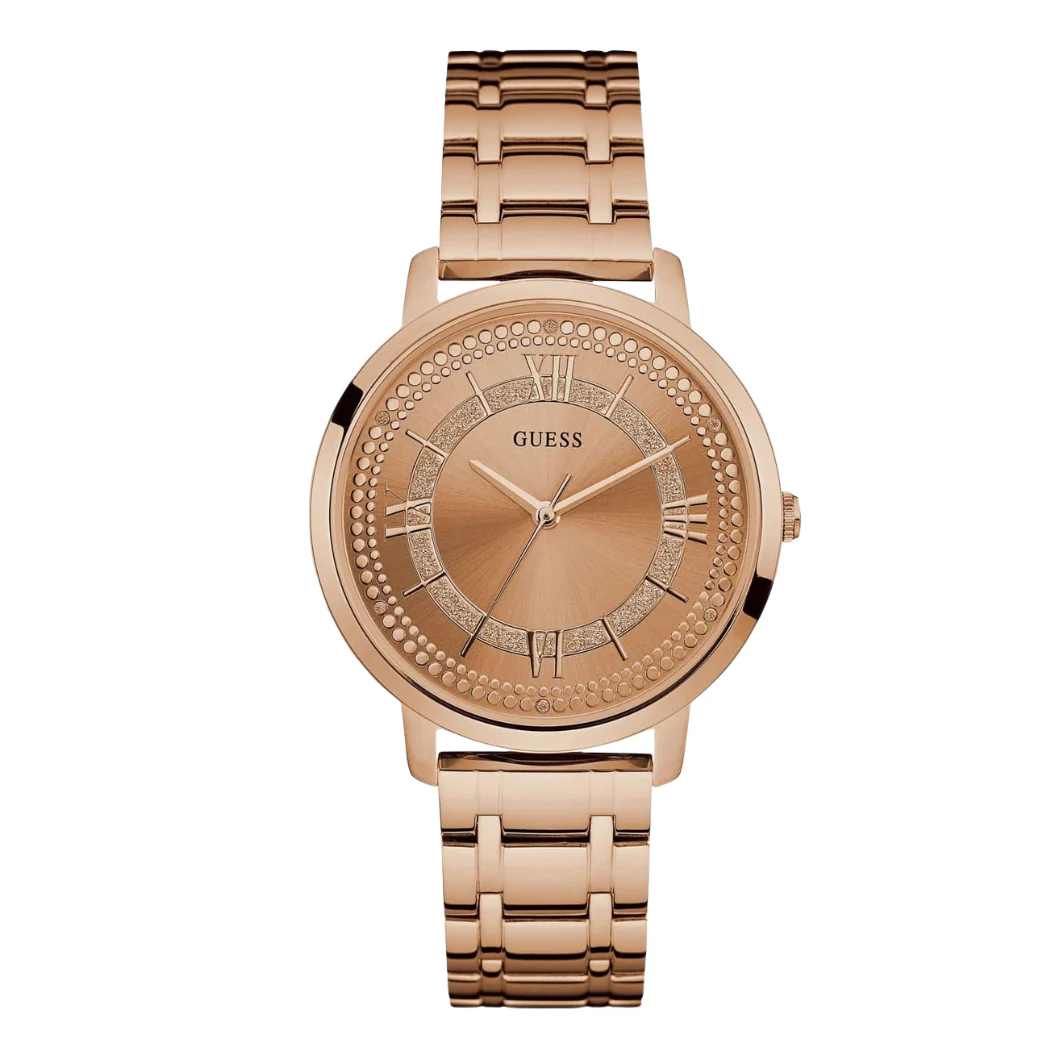 Guess Montauk Rose Gold Stainless Steel Rose Gold Dial Quartz Watch for Ladies - W0933L3