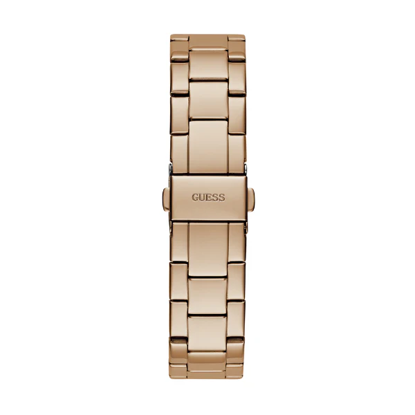 Guess Phoebe Rose Gold Stainless Steel Orange Dial Chronograph Quartz Watch for Ladies - GW0696L3 - Image 3