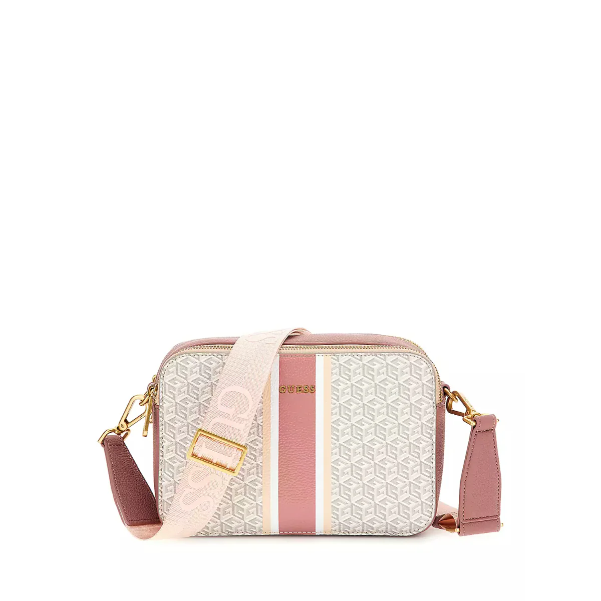 Guess RaInee Crossbody Camera Bag In Rose