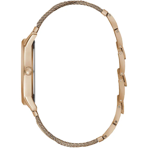 Guess Rose Gold Stainless Steel Rose Gold Dial Quartz Watch for Ladies - W1143L3 - Image 3