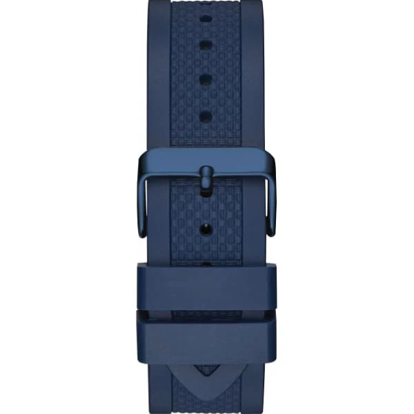Guess Surge Blue Silicone Strap Blue Dial Chronograph Quartz Watch for Gents - W1168G4 - Image 2