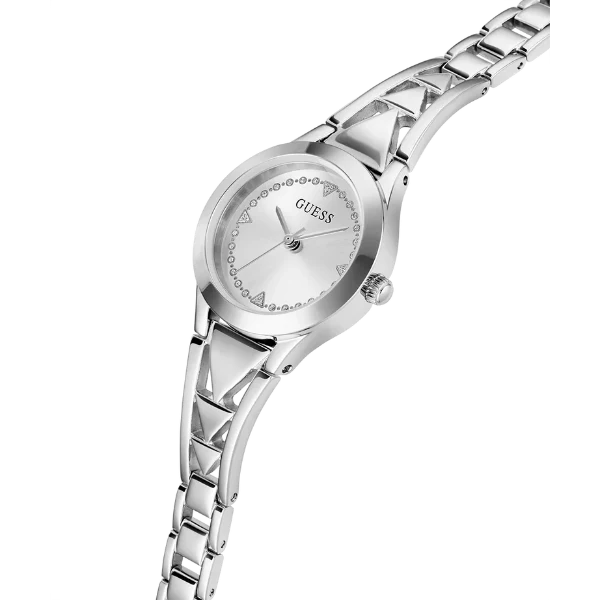 Guess Tessa Silver Stainless Steel Silver Dial Quartz Watch for Ladies - GW0609L1 - Image 2