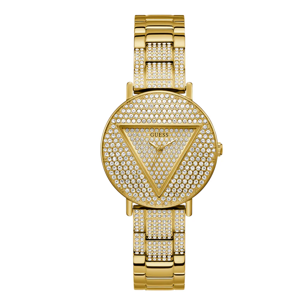 Guess Trend Gold Stainless Steel Gold Dial Quartz Watch for Ladies - GW0512L2