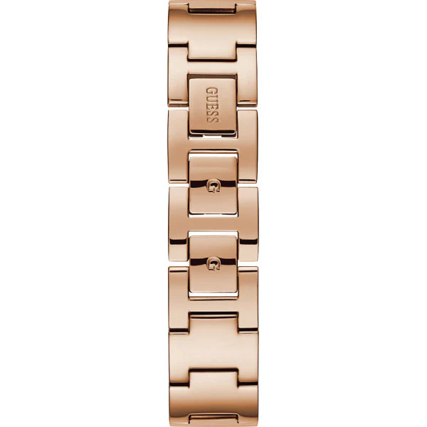 Guess Tri Glitz Rose Gold Mesh Bracelet Rose Gold Dial Quartz Watch for Ladies - W1142L4 - Image 2