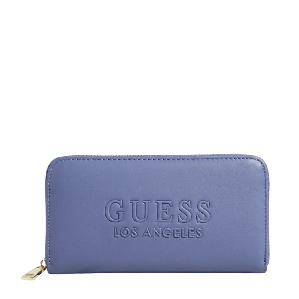 Guess Women Rodney Medium Zip Wallet Blue