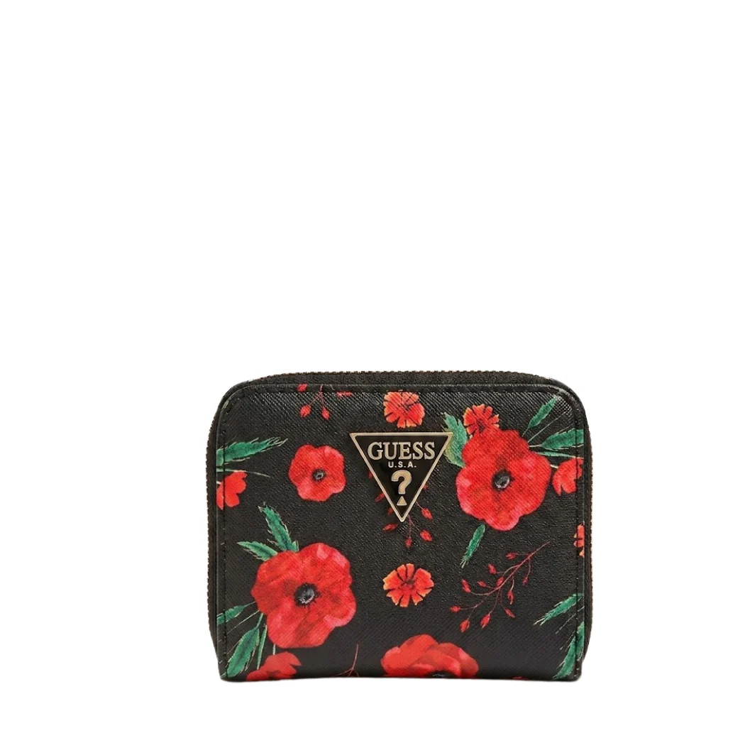 Guess Women Wallet Small Zipper Black