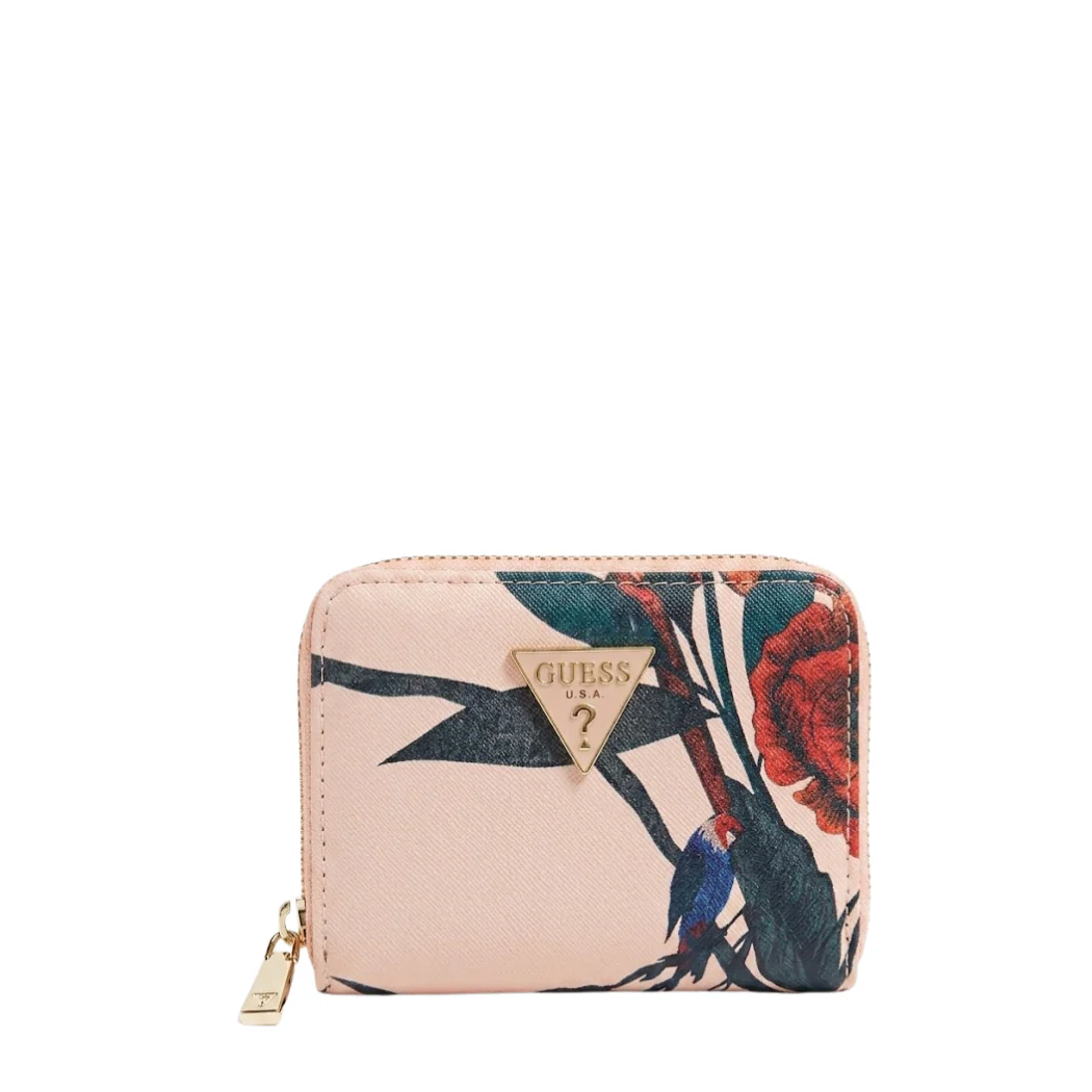 Guess Women Wallet Small Zipper Cream