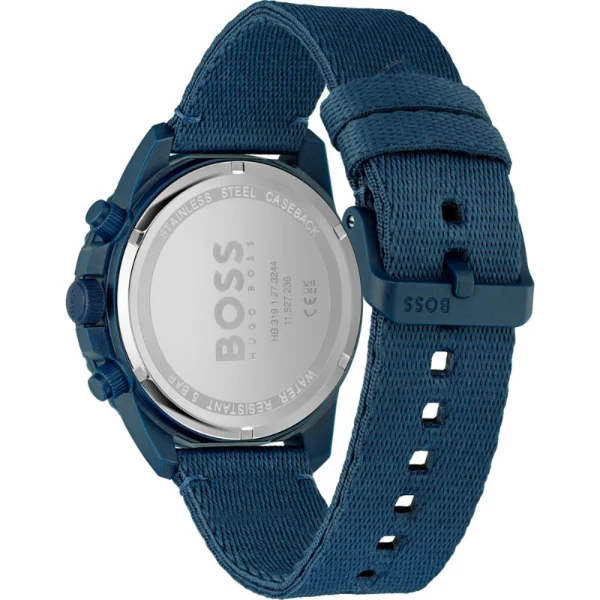 Hugo Boss Admiral Blue Plastic/Resin Strap Blue Dial Chronograph Quartz Watch for Gents - 1513919 - Image 2