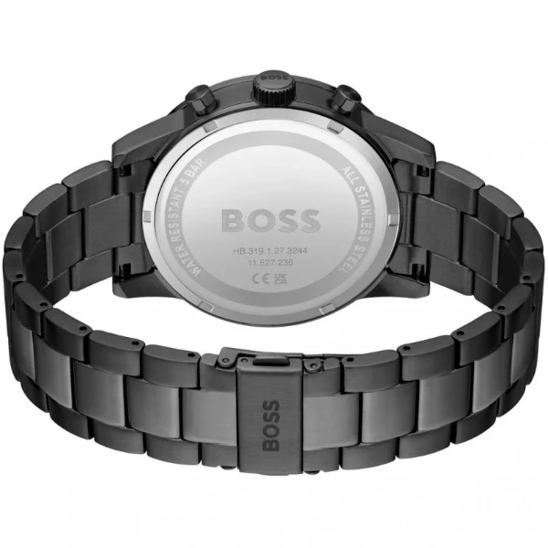 HUGO BOSS Allure Grey Stainless Steel Grey Dial Chronograph Quartz Watch for Gents - 1513924 - Image 2