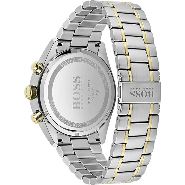HUGO BOSS Champion Two-tone Stainless Steel Green Dial Chronograph Quartz Watch for Gents - 1513878 - Image 2