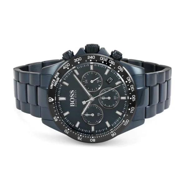 HUGO BOSS Hero Sport Lux Blue Stainless Steel Blue Dial Chronograph Quartz Watch for Gents - HUGO BOSS 1513758 - Image 4
