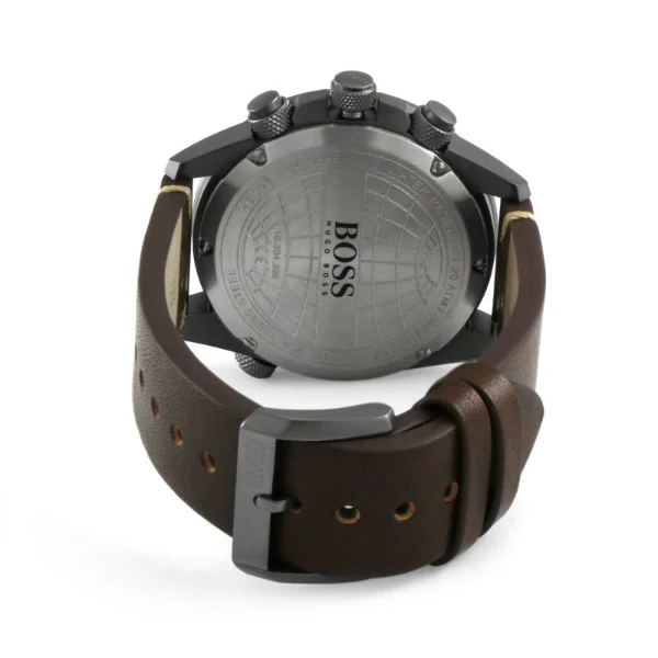 HUGO BOSS Nomad Brown Leather Strap Blue Dial Chronograph Quartz Watch for Gents - HUGO BOSS 1513773 - Image 3