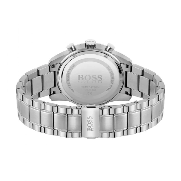 HUGO BOSS Skymaster Silver Stainless Steel Blue Dial Quartz Watch for Gents - 1513784 - Image 2