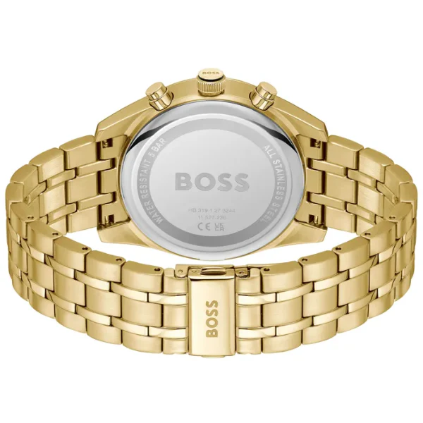 Hugo Boss Skytraveller Gold Stainless Steel Black Dial Chronograph Quartz Watch for Gents - Boss 1514152 - Image 3