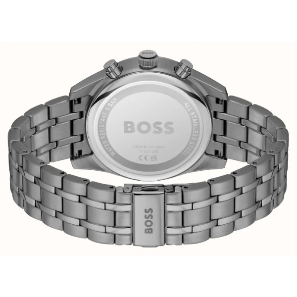 Hugo Boss Skytraveller Grey Stainless Steel Grey Dial Chronograph Quartz Watch for Gents - Boss 1514153 - Image 3