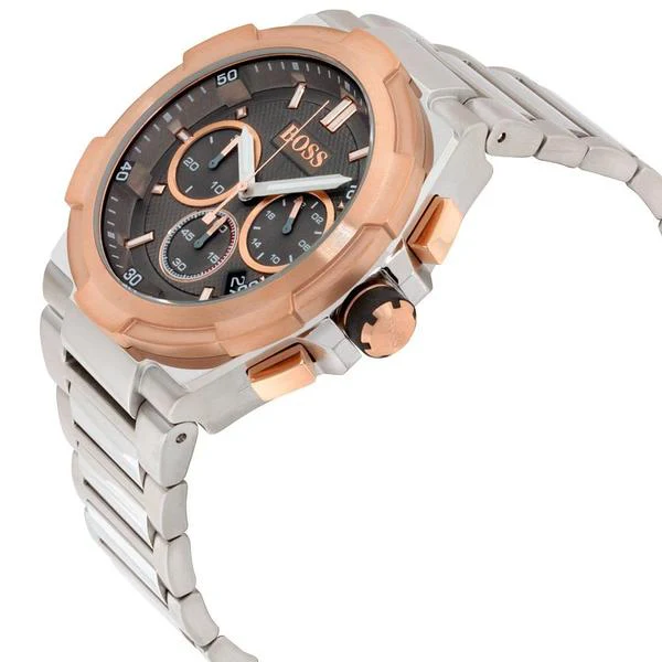 HUGO BOSS Supernova Silver Stainless Steel Grey Dial Chronograph Quartz Watch for Gents - 1513362 - Image 3