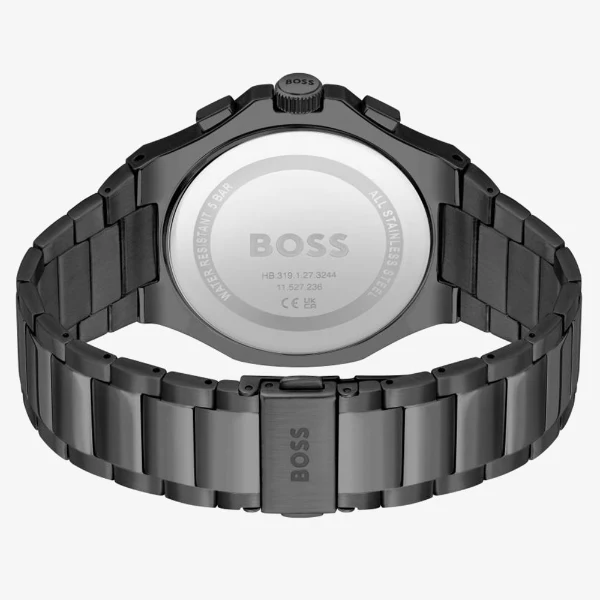 Hugo Boss Taper Black Stainless Steel Black Dial Chronograph Quartz Watch for Gents - 1514090 - Image 2