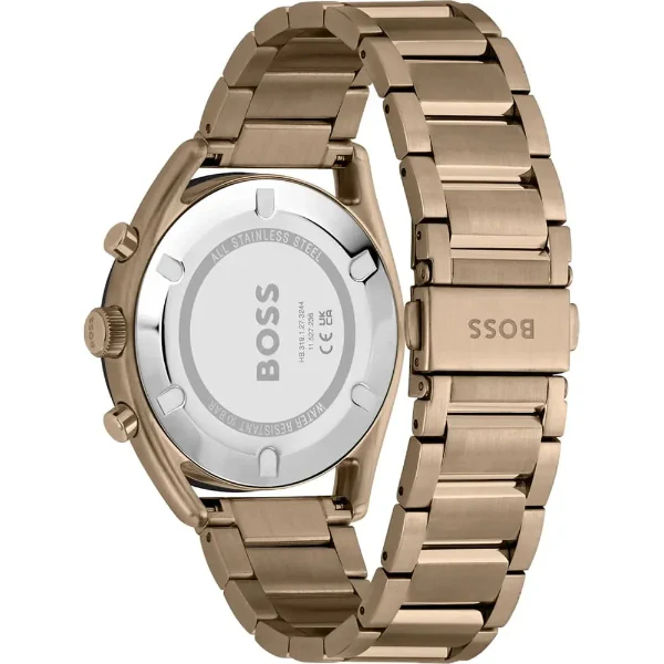 Hugo Boss TOP Rose Gold Stainless Steel Olive Green Dial Chronograph Quartz Watch for Gents - 1514094 - Image 2