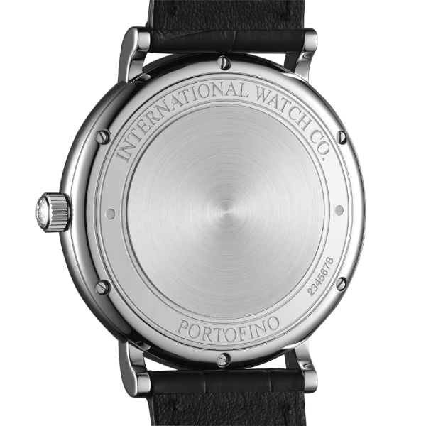 IWC Portofino Black Leather Strap Blue Dial Automatic Watch for Gents - IW356523 - Image 4