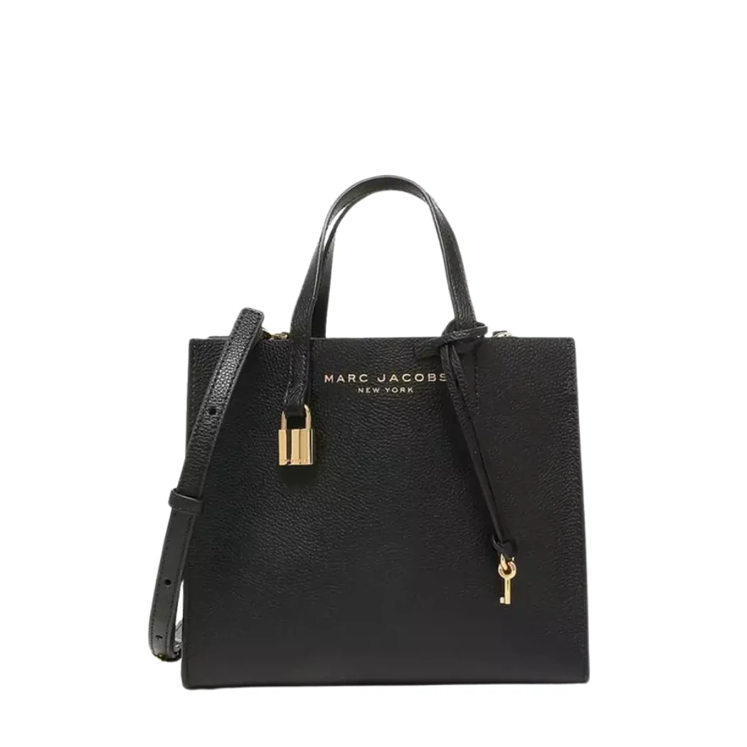 Marc Jacobs Mini Grind Satchel Mini Tote Black Leather - M0015685