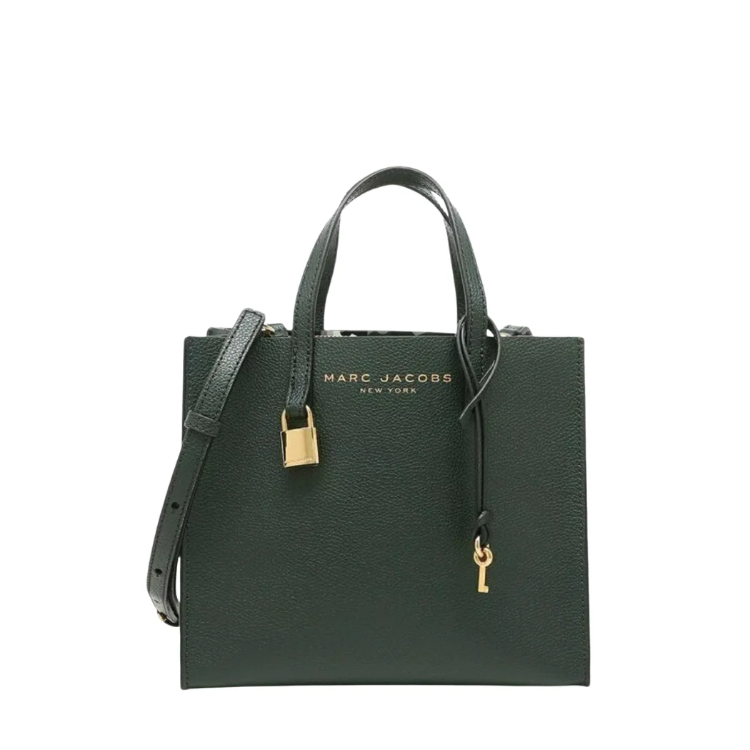 Marc Jacobs Mini Grind Tote Bag Kombu Green Leather - M0015685-302