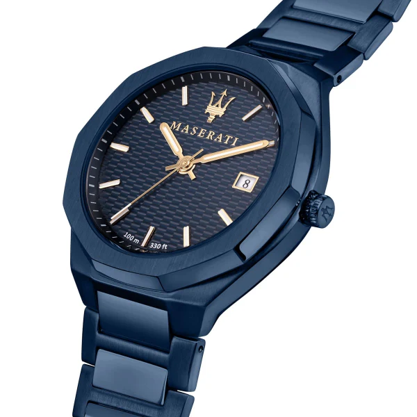 Maserati Blue Edition Blue Stainless Steel Blue Dial Quartz Watch for Gents - R8853141001 - Image 2