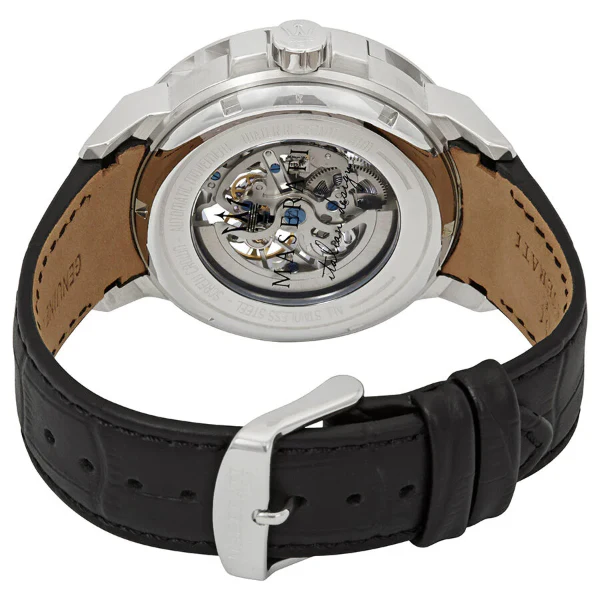 Maserati Competizione Blue Leather Strap Blue Dial Automatic Watch for Gents - R8821119004 - Image 2