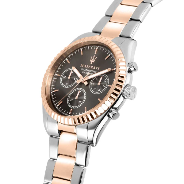 Maserati Competizione Two-Tone Stainless Steel Black Dial Quartz Watch for Gents - R8853100020 - Image 2