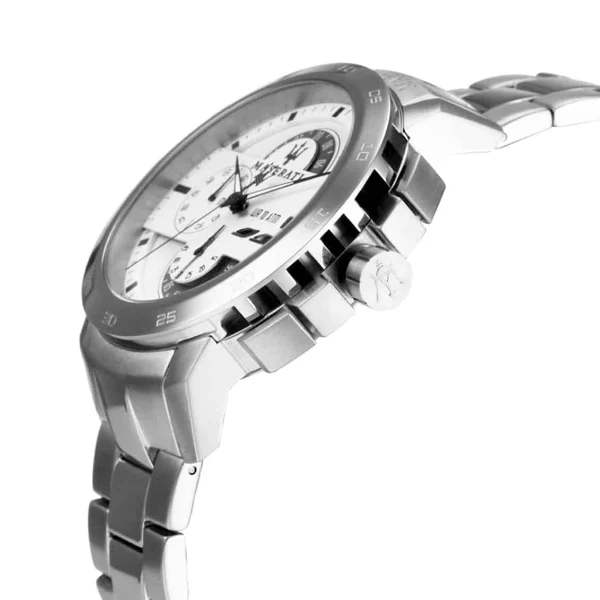 Maserati Ingengo Silver Stainless Steel White Dial Quartz Watch for Gents - R8873619004 - Image 2