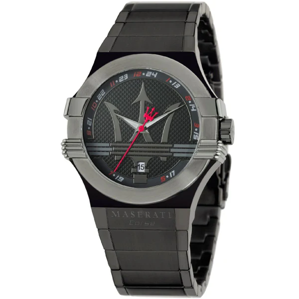 Maserati Potenza Black Stainless Steel Black Dial Quartz Watch for Gents - R8853108003